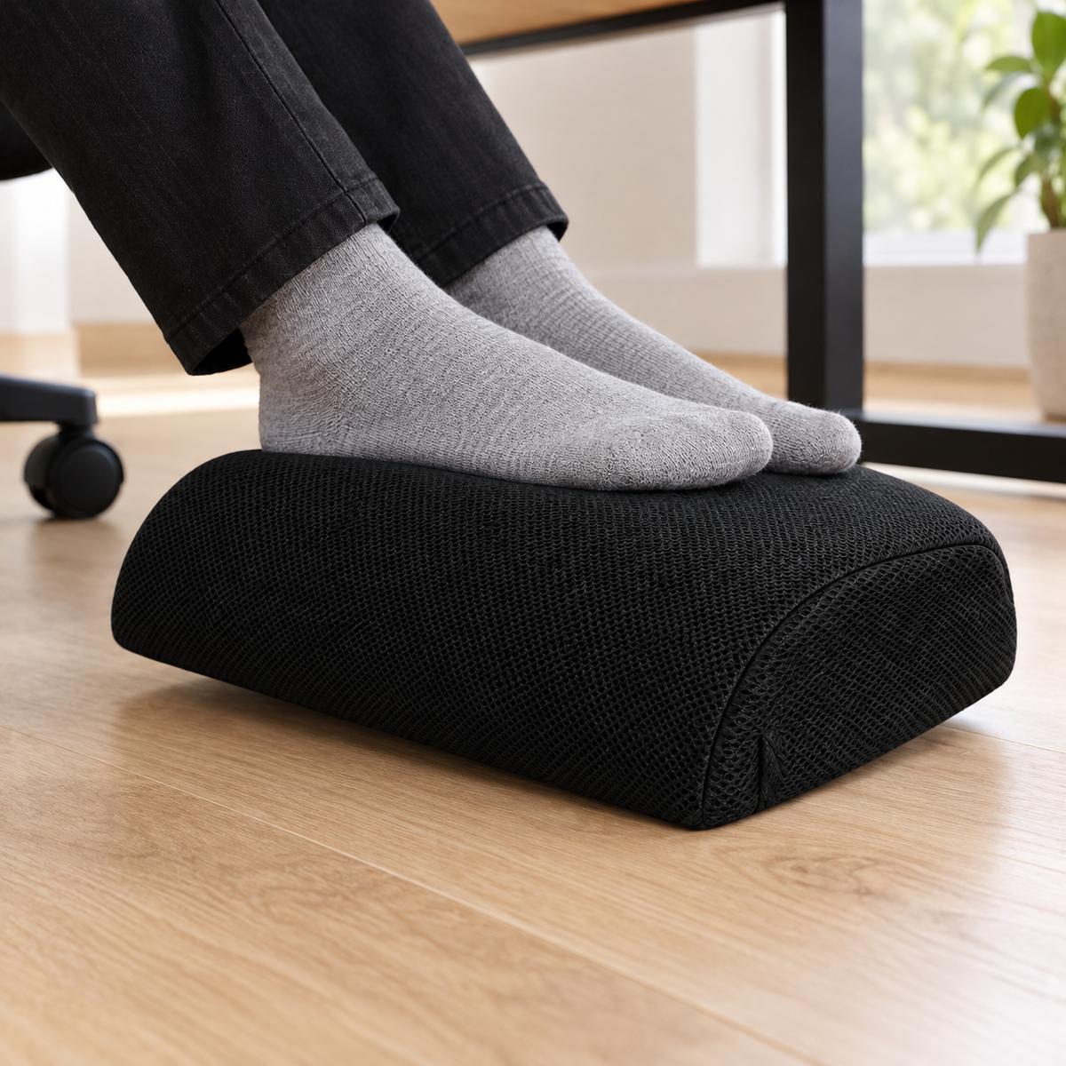 DeskEase - Memory Foam Under Desk Footrest Orthorive