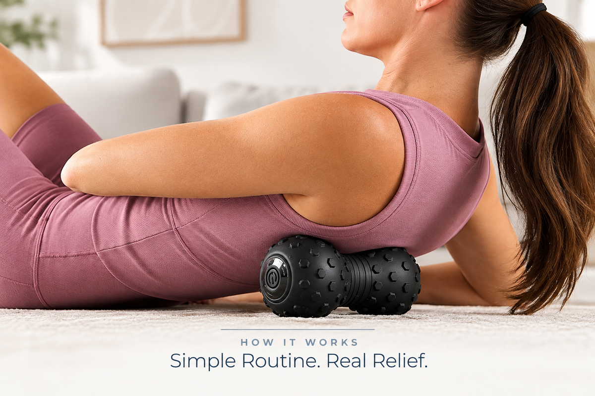 Portable Massager for Back, Neck, and Feet - VibeRelief™ 3 in 1 Orthorive