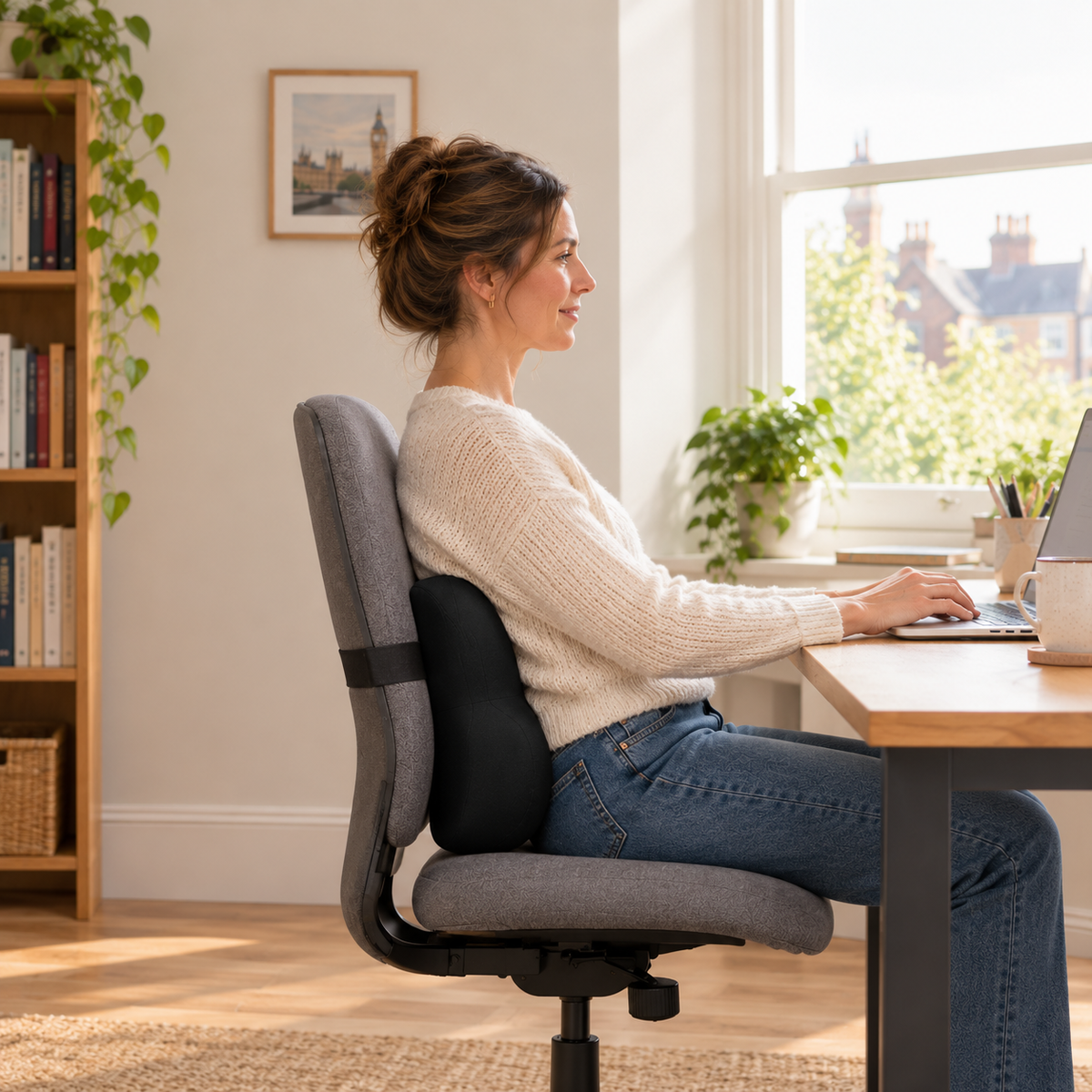 BritRest - Memory Foam Lumbar Cushion Orthorive
