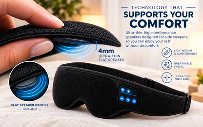 Slumbeat™ - Ultra Thin Bluetooth Sleep Headband for Side Sleepers Orthorive